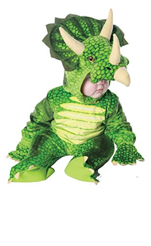 UNDERWRAPS Costumes Babys Triceratops Costume Jumpsuit, Green, Small (6-12 Months)