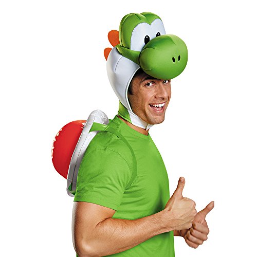 Disguise Mens Yoshi Costume Accessory Kit - Adult, Green, One Size
