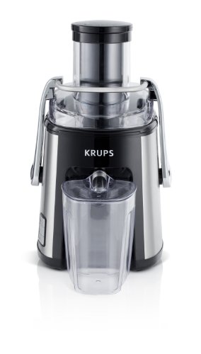 KRUPS ZY501D50 Stainless Steel Juice Extractor with Variable Speed Settings, Black