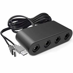 CLOUDREAM Adapter for Gamecube Controller, Super Smash Bros Switch Gamecube Adapter for WII U, Switch and PC. Support Turbo and 