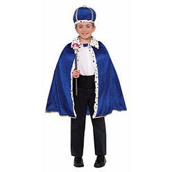 Forum Novelties Childs King Robe & Crown Set, Blue, One Size
