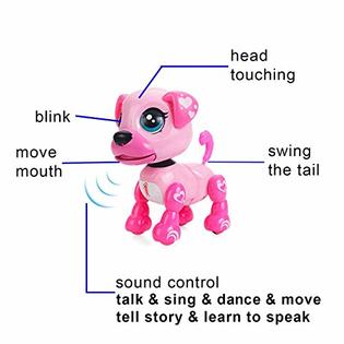 amdohai Interactive Puppy - Smart Pet, Electronic Robot Dog Toys for Age 3  4 5 6 7