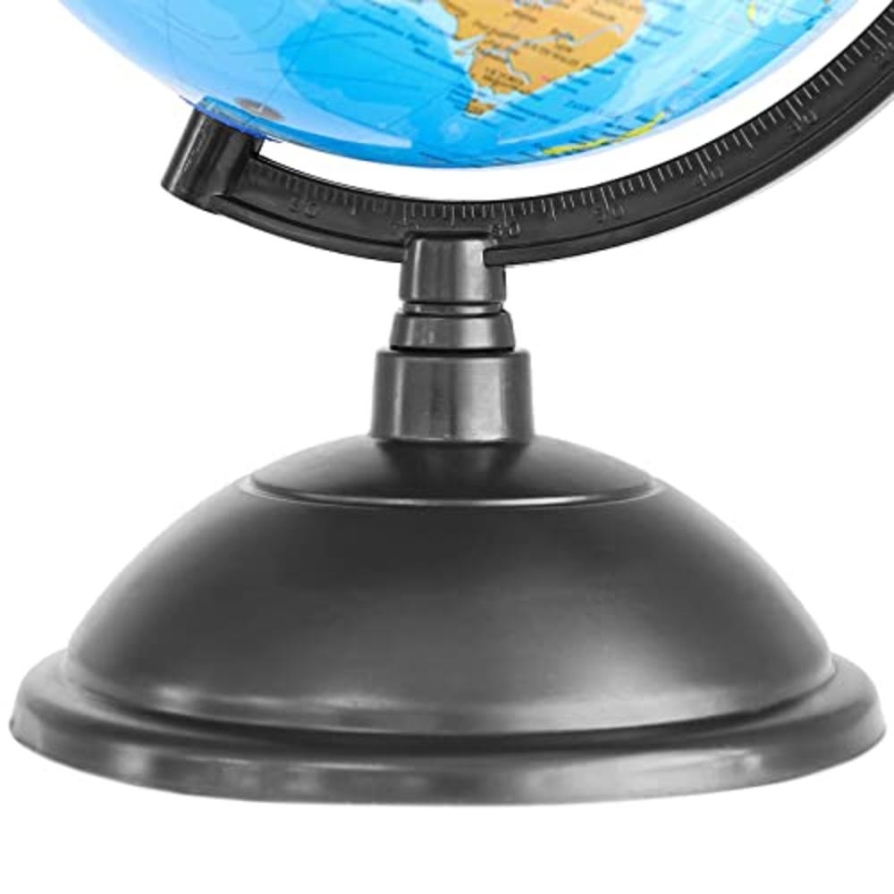 Juvale World Globe for Kids Learning, Desk, Classroom, Students, Geography (Spinning, 8 inch)