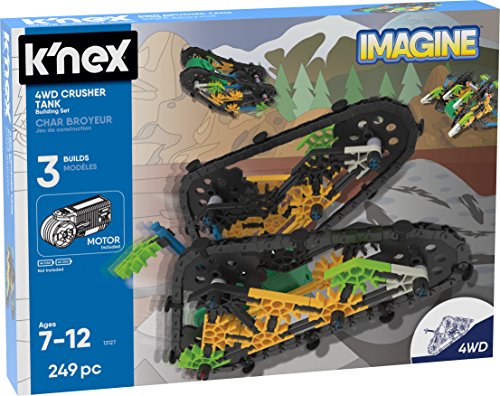 K'nex KNEX Imagine – 4WD Crusher Tank Building Set – 249Piece – Ages 7+ – Engineering Educational Toy Building Set