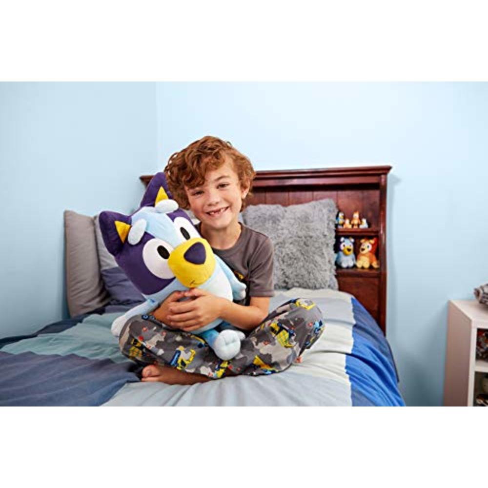 Bluey 18" Stuffed Animal - Playtime & Naptime Companion, Jumbo Size, Soft Deluxe Materials - Huggable Cuddles Best Friend (13010