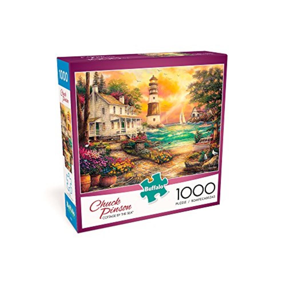 Buffalo Games & Puzzles Buffalo Games - Chuck Pinson - Cottage By The Sea - 1000 Piece Jigsaw Puzzle