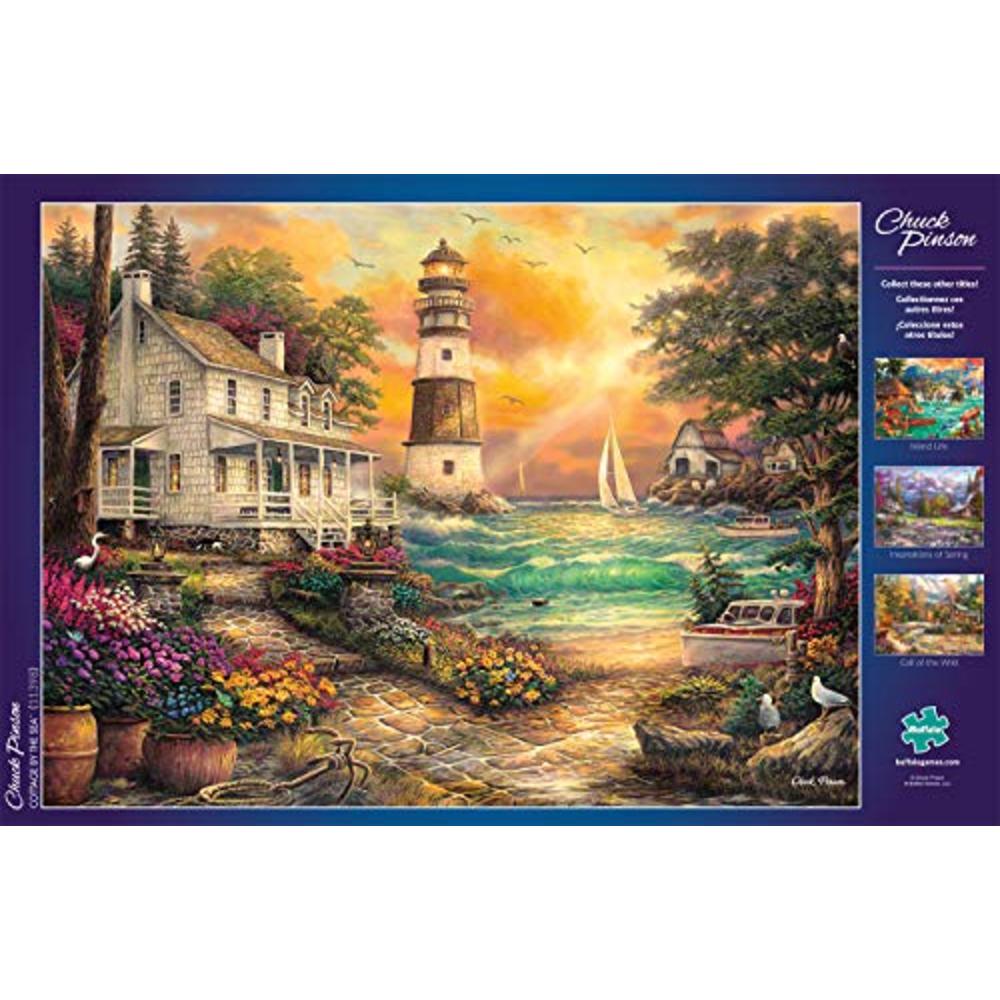 Buffalo Games & Puzzles Buffalo Games - Chuck Pinson - Cottage By The Sea - 1000 Piece Jigsaw Puzzle