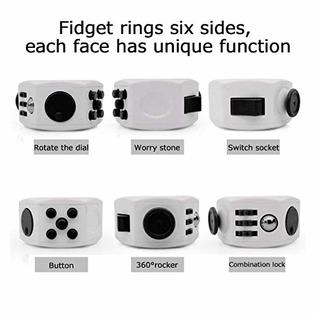 Chemstar Fidget Cube Decompression Ring Anxiety Toy Relieves Stress Black Chemstar Fidget Cube Decompression Ring Anxiety Toy Relieves Stress Black