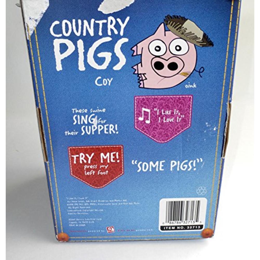 Country Pigs Singing Pig Country Pigs COY Singing I Like It, I Love It-- Retired Collectable Plush Pig Singing For His Supper