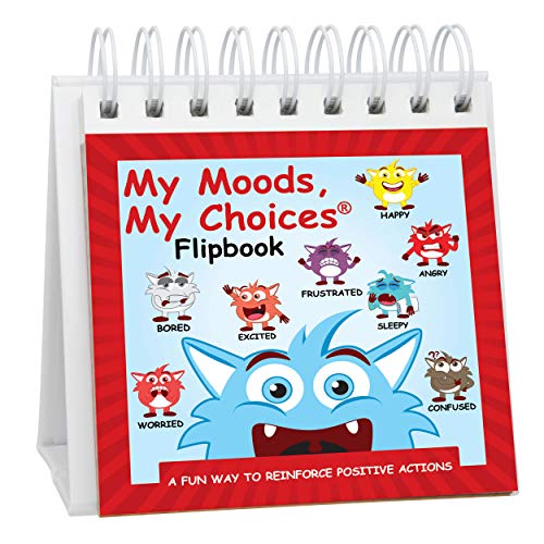 My Moods, My Choices The Original Mood Flipbook for Kids; 20 Different Moods/Emotions; Autism; ADHD; Help Kids Identify Feelings and Make Positive Ch