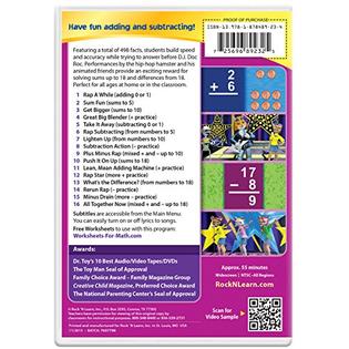 ROCK N LEARN Early Math DVD Collection: Addition & Subtraction Rap ...