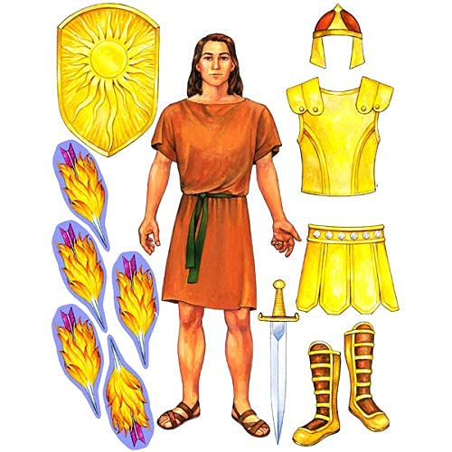 Story Time Felts Armor of God Felt Set for Flannel Boards- 19" Figure + Lesson Guide- Precut