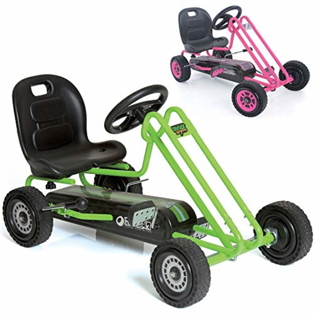 Hauck Lightning - Pedal Go Kart | Pedal Car | Ride On Toys For Boys & Girls With Ergonomic Adjustable Seat & Sharp Handling - Ra