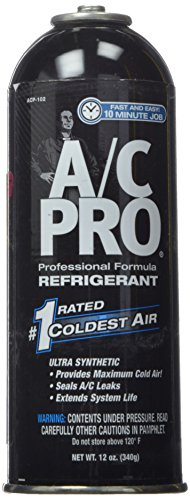 InterDynamics AC Pro Car Air Conditioner R134A Refrigerant, Reusable AC Recharge Kit, 12 Oz, ACP102-6