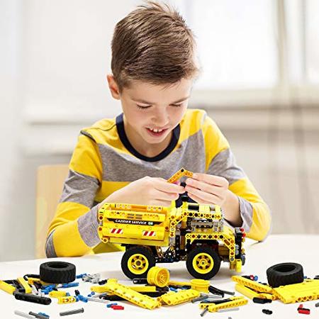 TipTopToys STEM Toys Building Sets for Boys 8-12 - 361 Pcs Construction  Engineering Kit Builds Dump