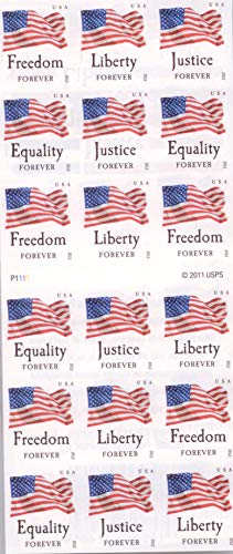 USPS Forever Stamps Four Flags ATM Sheet of 18 x Forever US