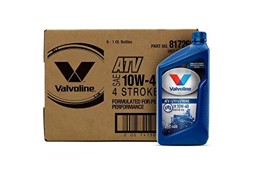 Valvoline 4-Stroke ATV/UTV SAE 10W-40 Motor Oil 1 QT, Case of 6