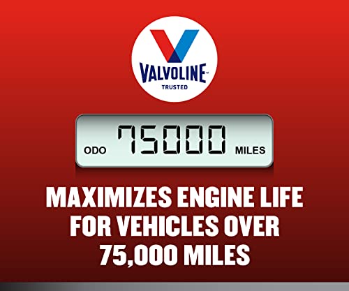 Valvoline Full Synthetic High Mileage with MaxLife Technology SAE 5W-30 Motor Oil 1 QT, Case of 6 (Packaging May Vary)