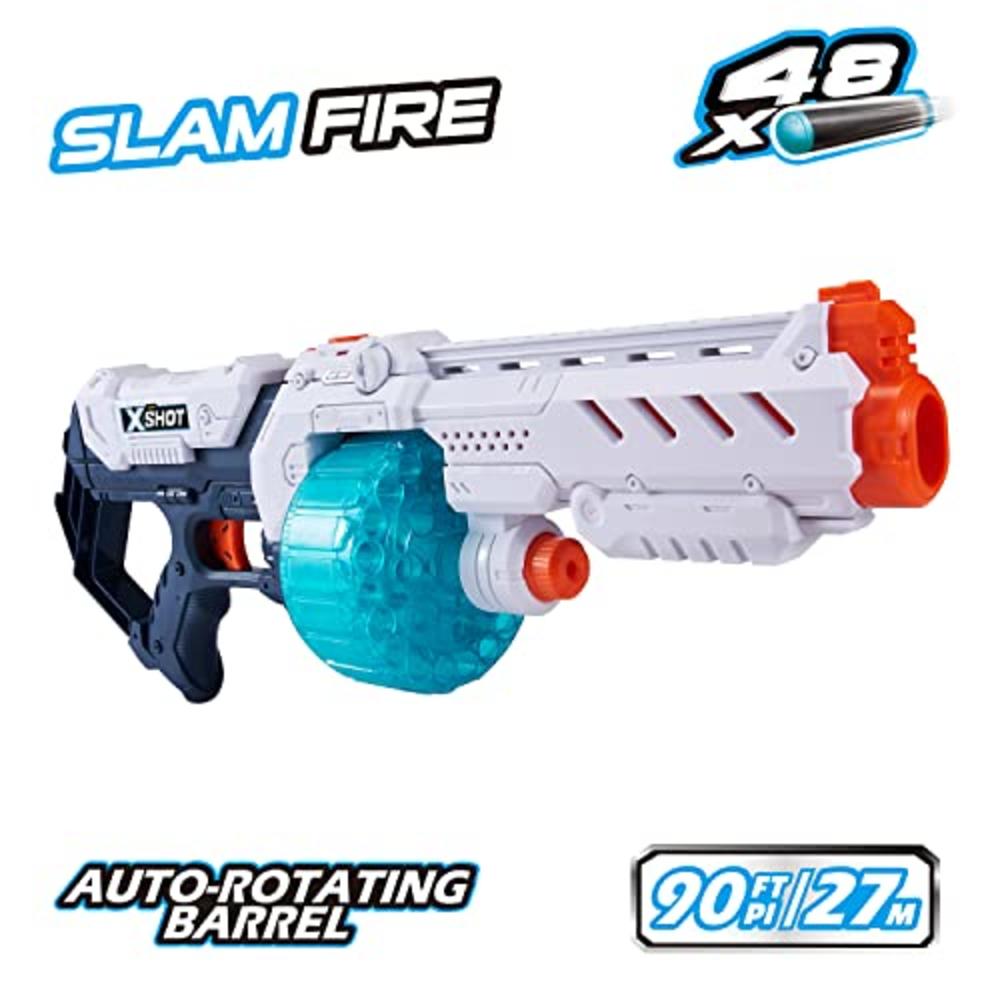 XShot Excel Turbo Fire Foam Dart Blaster with Slam-Fire Function + 48 Darts by Zuru