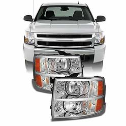 AKKON For 2007-2013 2014 Chevy Silverado Replacement Headlights Driver/Passenger Head Lamps Pair Replacement