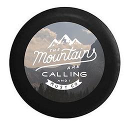 American Unlimited Mountains are Calling I Must Go Scenic Quote Travel Adventure Spare Tire Cover Fits All SUV Camper RV Tire Co