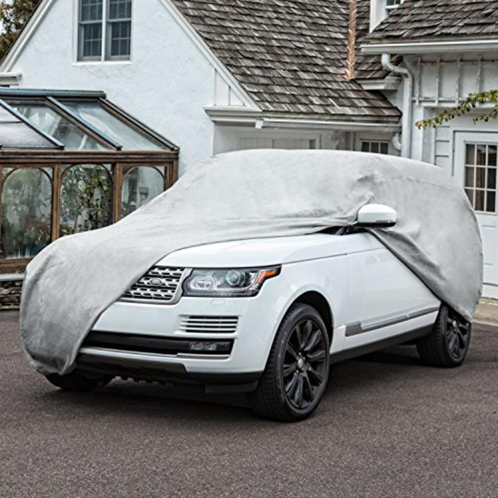 Budge UB-1 Lite Indoor Dustproof UV Resistant Cover Fits Full Size SUVs up to 186", Gray, Size U1: Fits S.U.Vs up to 155"