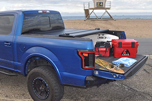 LEER HF650M | Fits 2019+ Ford Ranger with 5 FT Bed | Hard, Quad-Folding, Low Profile Tonneau Cover | SKU 650303