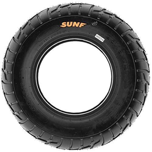 SunF Set of 4 SunF A021 TT Sport ATV UTV Flat Track Tires 25x8-12 Front & 25x10-12 Rear, 6 PR, Tubeless