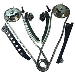 JDMSPEED New Timing Chain Kit Cam Phaser Replacement For Ford F-150 F-250 Lincoln 5.4 Triton 3-Valve 2004-2008