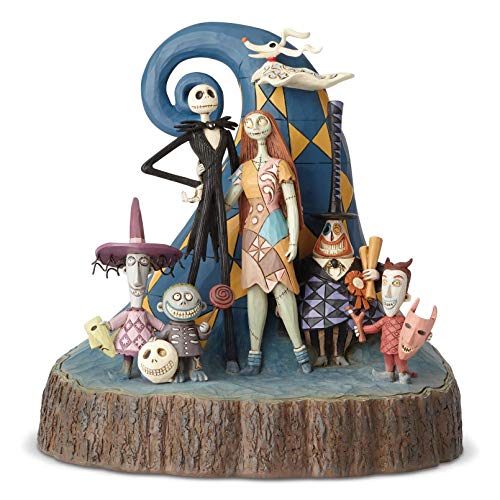 Enesco Disney Traditions by Jim Shore Nightmare Before Christmas Carved by Heart Figurine 8" Multicolor