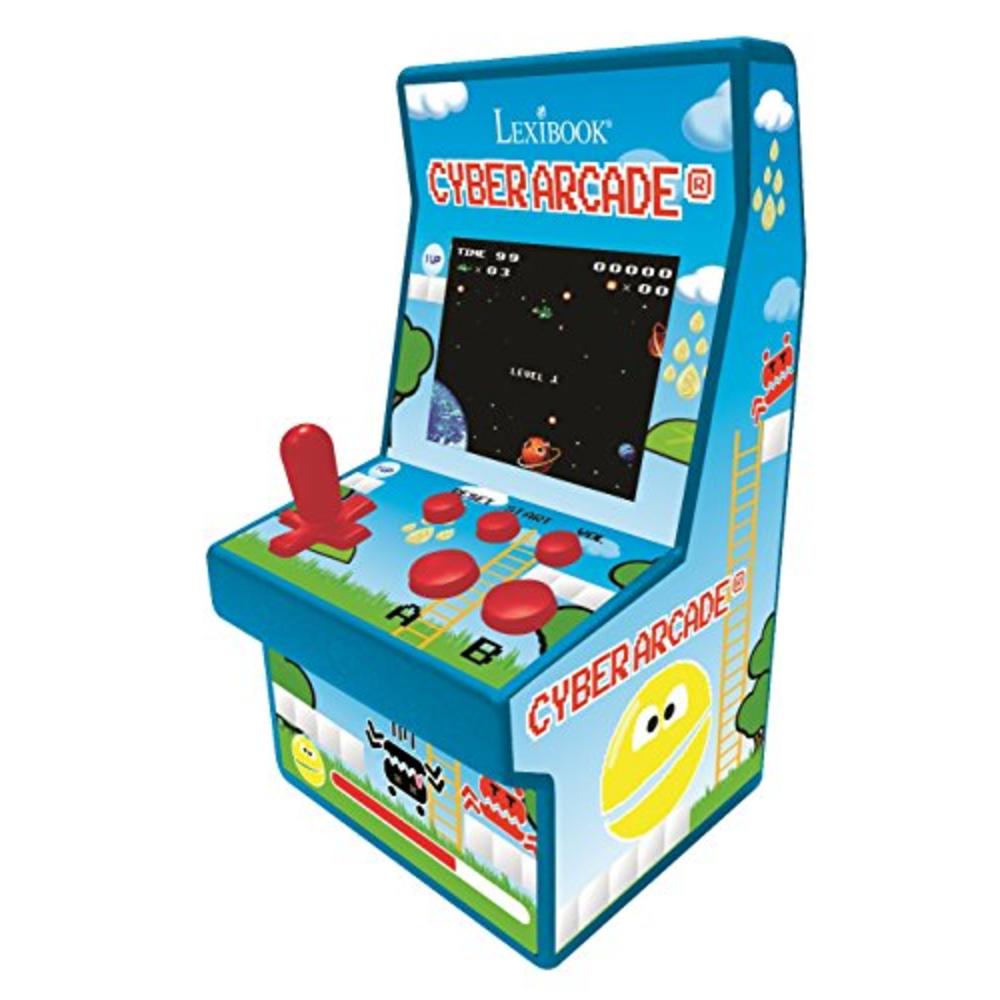 Lexibook Cyber Arcade Portable retro game console, 200 games, 2.8’’ LCD Colour Screen, Compact, Battery operated, Blue/Green, JL
