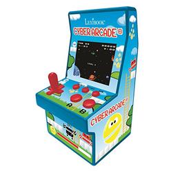 Lexibook Cyber Arcade Portable retro game console, 200 games, 2.8’’ LCD Colour Screen, Compact, Battery operated, Blue/Green, JL