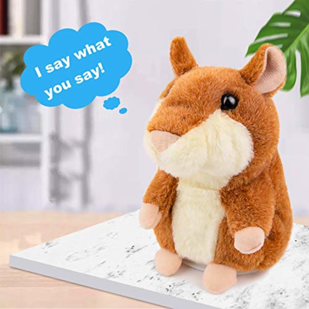 Ayeboovi Toddler Toys Talking Hamster Repeats What You Say Educational Talking Toy Repeating Hamster Toy Gift for Boys and Girls