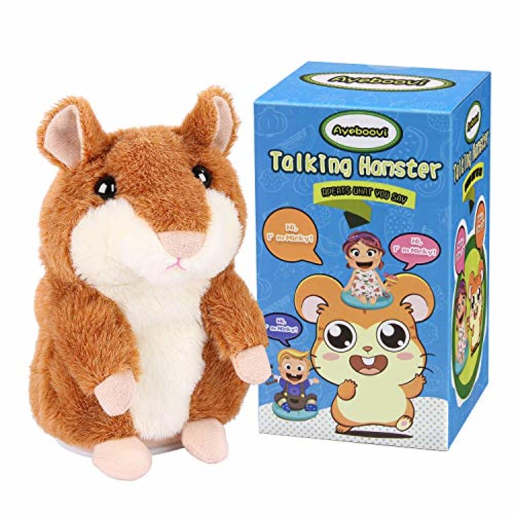 Ayeboovi Toddler Toys Talking Hamster Repeats What You Say Educational Talking Toy Repeating Hamster Toy Gift for Boys and Girls