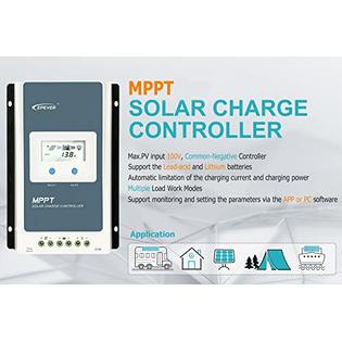Epever Epever 40a Mppt Solar Charge Controller 12v 24v Auto 40 Amp Negative Grounded Solar Charge Controller Mppt Max Input 100v 5w Epever Epever 40a Mppt Solar Charge Controller 12v 24v Auto 40 Amp Negative Grounded Solar Charge Controller Mppt Max Input 100v 5w