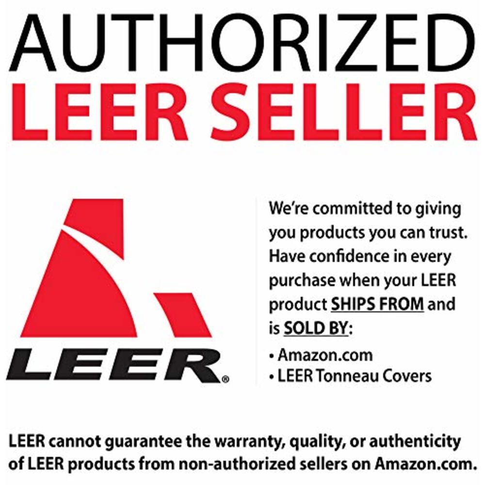 LEER HF650M | Fits 2015+ Ford F-150 with 5.6 FT Bed | Hard, Quad-Folding, Low Profile Tonneau Cover | SKU 650112