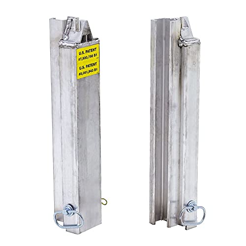 HD Ramps Pair of Aluminum Load Leveler Stake Pocket Stakes 4-1/8" L x 4-1/8" W x 20-1/4" H