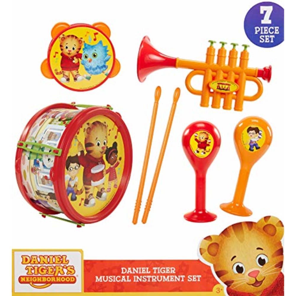 Daniel Playing Instruments Daniel Tigers Neighborhood Musical Instruments 7 Piece Play Set
