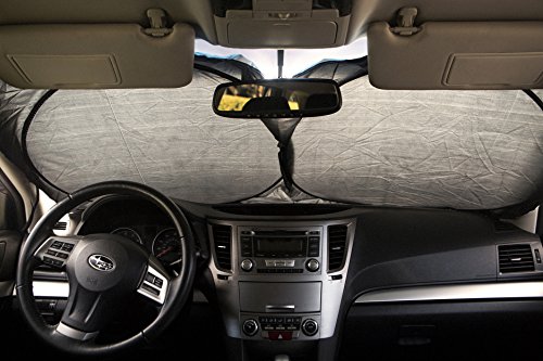 Coveted Shade Car Windshield Sunshade Jumbo (63" x 35") for Car Truck SUV - UV Protector Shields Auto & Keeps Vehicle Cooler - Easy to Use Lar