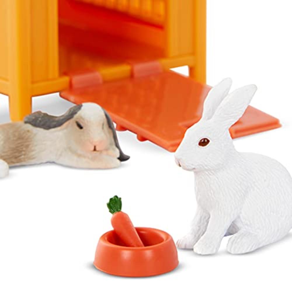 Terra by Battat – Bunny Hutch – Bunny Rabbit Toy Animal Figure Playset for  Kids 3-Years-Old