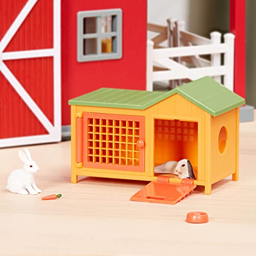 Terra by Battat – Bunny Hutch – Bunny Rabbit Toy Animal Figure Playset for Kids 3-Years-Old & Up (5 Pc)