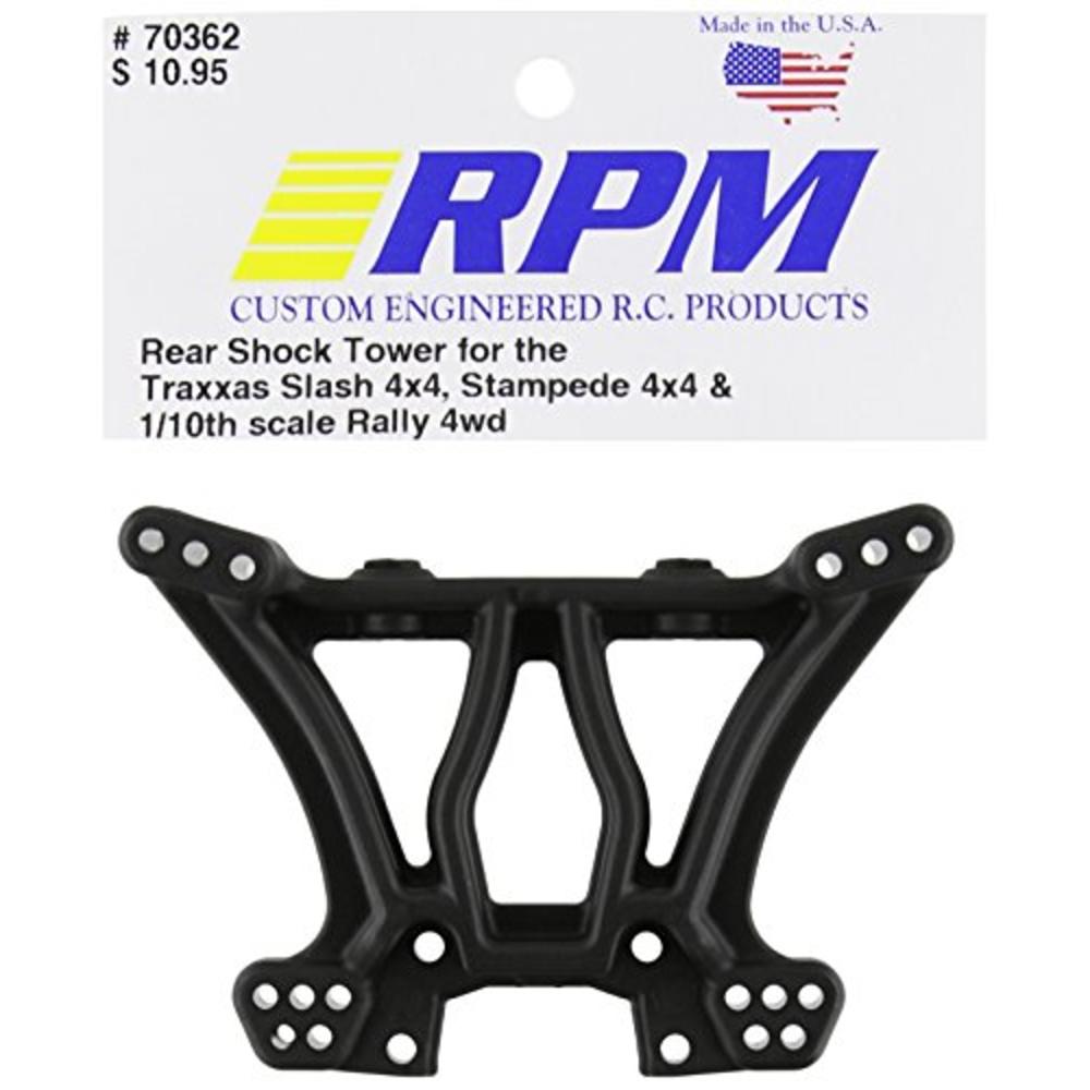 RPM 70362 Rear Shock Tower Slash/Stampede 4x4 Black