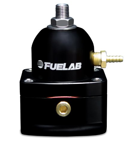 Fuelab 51501-1 Universal Black EFI Adjustable Fuel Pressure Regulator,Small