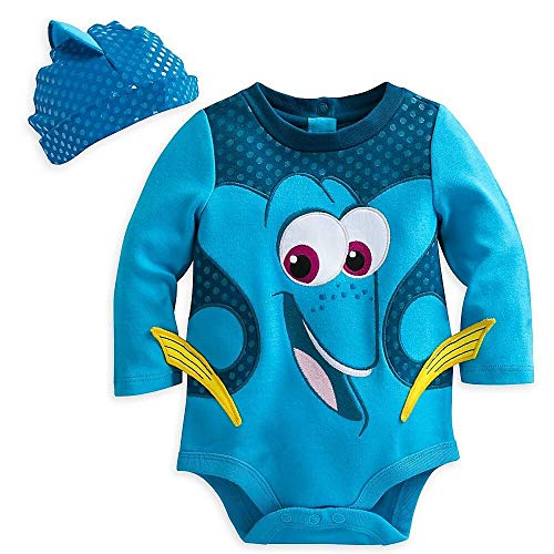 dory Disney Costume Bodysuit for Baby - Size 0 to 3 Months Blue