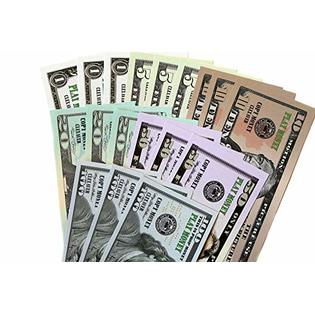 clexaver educational play money set full print 2 sided bills of 1 5 10 20 50 100 for monopoly photo pranks