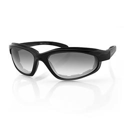 Bobster EFB001 Fat Boy Sunglasses with Black Frame and Anti-Fog Photochromic Lens (Gloss Black)