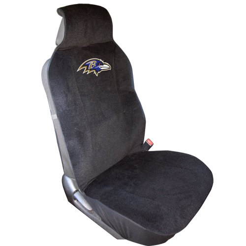 Fremont Die NFL Baltimore Ravens Car Seat Cover, Standard, Black/Team Colors