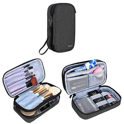 onwettig Ook Herstellen Teamoy Travel Makeup Brush Bag(up to 8.5"), Professional Cosmetic Artist  Organizer Case with Handle Strap for Makeup Brushes and