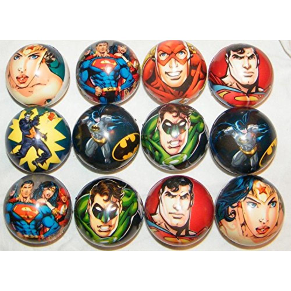 CollectsNHobbies Batman, Superman, Justice League DC Superhero Figure Soft Foam Ball Toys Collection of 12 by Super Hero