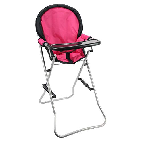 Mommy & Me Doll Collection High Chair, Pink, 25"